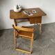 Bureau rotin Louis Sognot et sa chaise