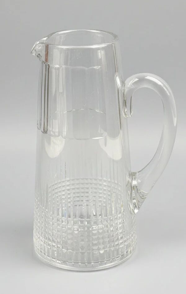 Baccarat, Nancy model jug in crystal, 1908