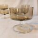 Set of 6 vintage Luminarc champagne glasses, Sweden model, smoked glass