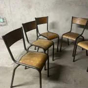 Set of 6 school chairs