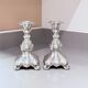 Antique Pair of Candle Holder Silver Rococo Style Candlesticks, 1900s Home Decor