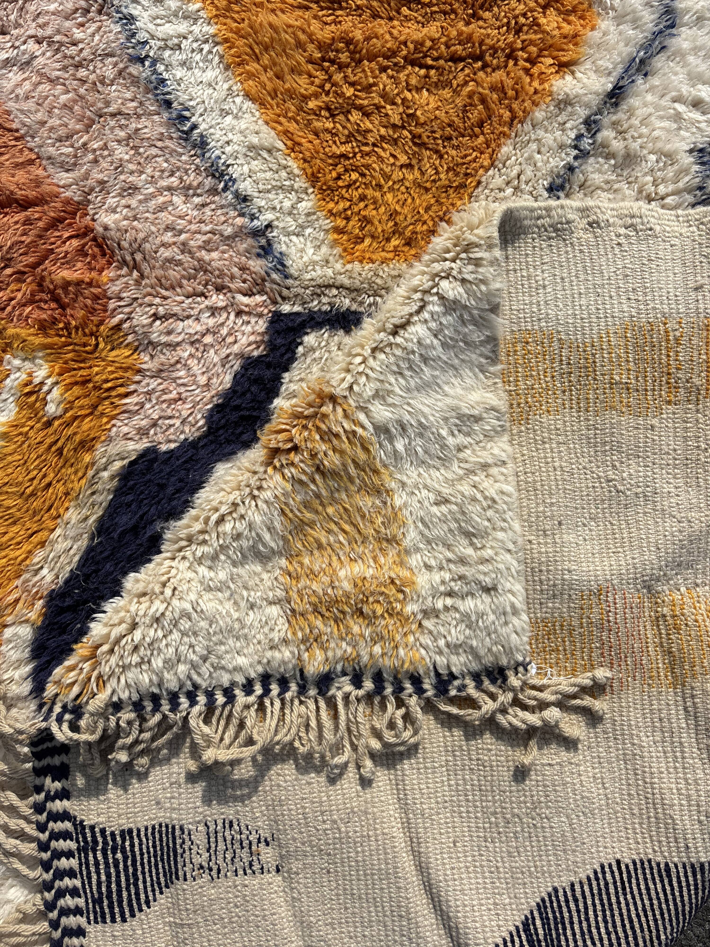 Tapis berbère Beni Ouarain M'rirt artisanal, Maroc