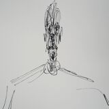 Alberto GIACOMETTI: Bust of a man - Signed lithograph