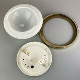 Plafonnier verre  design lampe 70s