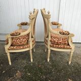 Duo de fauteuils anciens