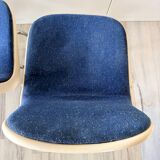 Set of 4 vintage Cojar chairs – Fermigier design – National Furniture