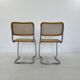 Pair chairs design Marcel Breuer, Italy, 1980
