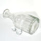 Old-time bistrot crystal carafe cut with flat ribs 1900