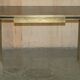 Bureau d'écriture moderne milieu du siècle Cartier Paris bronze cuir