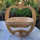Foldable wooden fruit basket and trivet