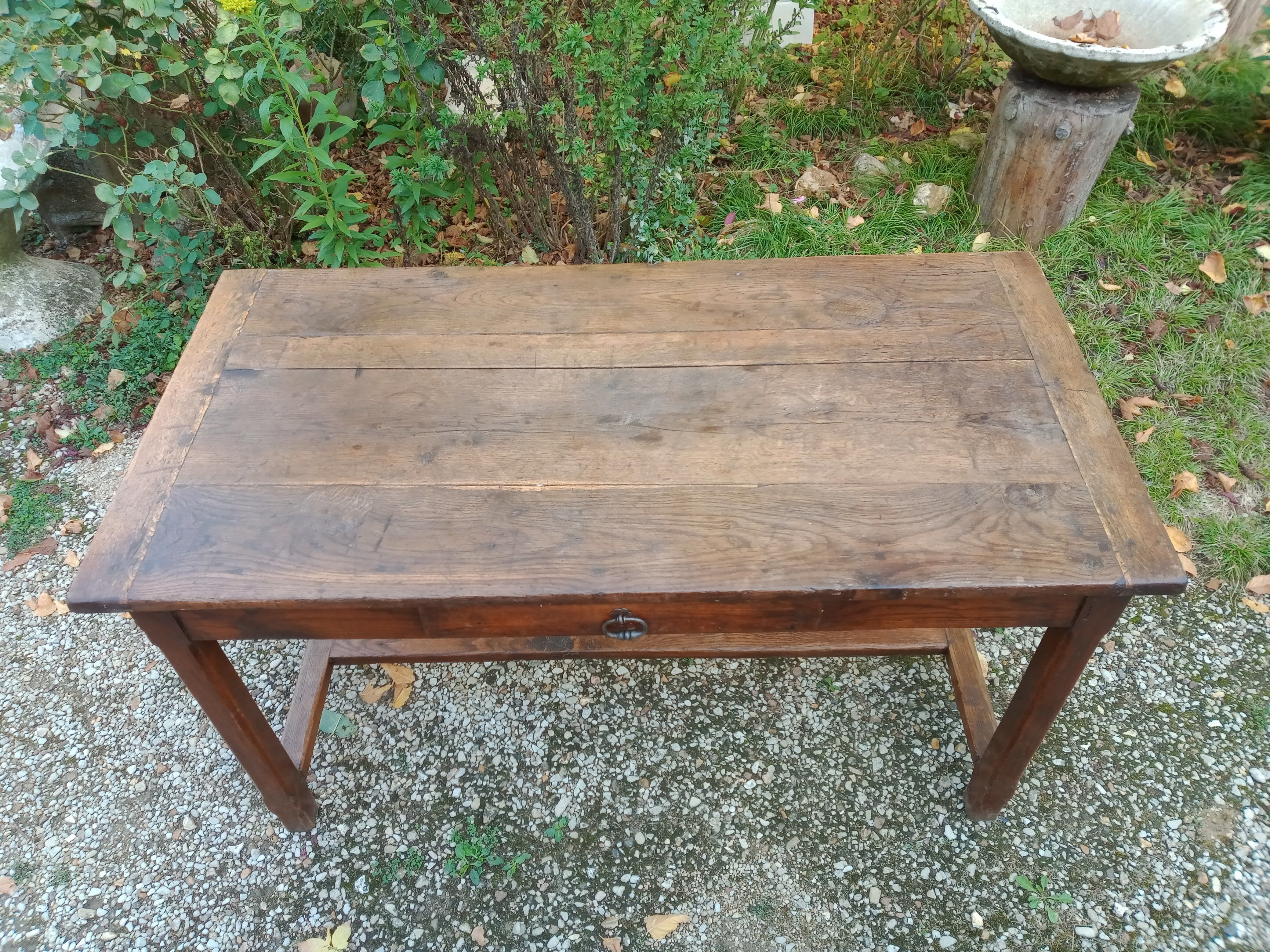 Old oak farmhouse table