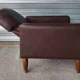 Authentic vintage Art Deco reclining club chair