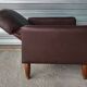 Authentic vintage Art Deco reclining club chair