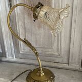 Tulip lamp gooseneck Art Deco