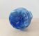 Vase in blown blue glass