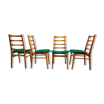 Suite de 4 chaises vintage de style scandinave