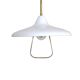White lacquered iron ceiling lamp attributed to Stilnovo, 1960s.