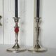 Elegant pair of candlesticks from the prestigious Spanish house Pedro Du.