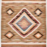 Brown & Cream Persian Kilim Rug, 260x341Cm