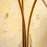 Floor lamp three brass lights by Reggiani 1970s