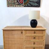 Dal Vera rattan and bamboo sideboard