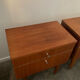 Pair of Scandinavian bedside tables from the 60s in teak