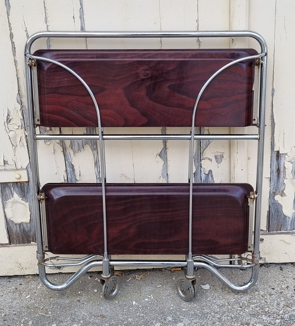 Retractable serving table - serving - Gerlinol, vintage, 70s