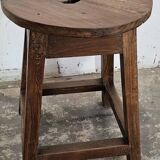 Burmese teak workshop stool