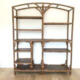 Rattan shelf