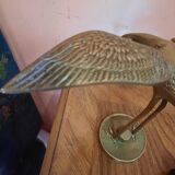 Vintage brass heron