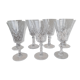 set of 7 crystal glasses