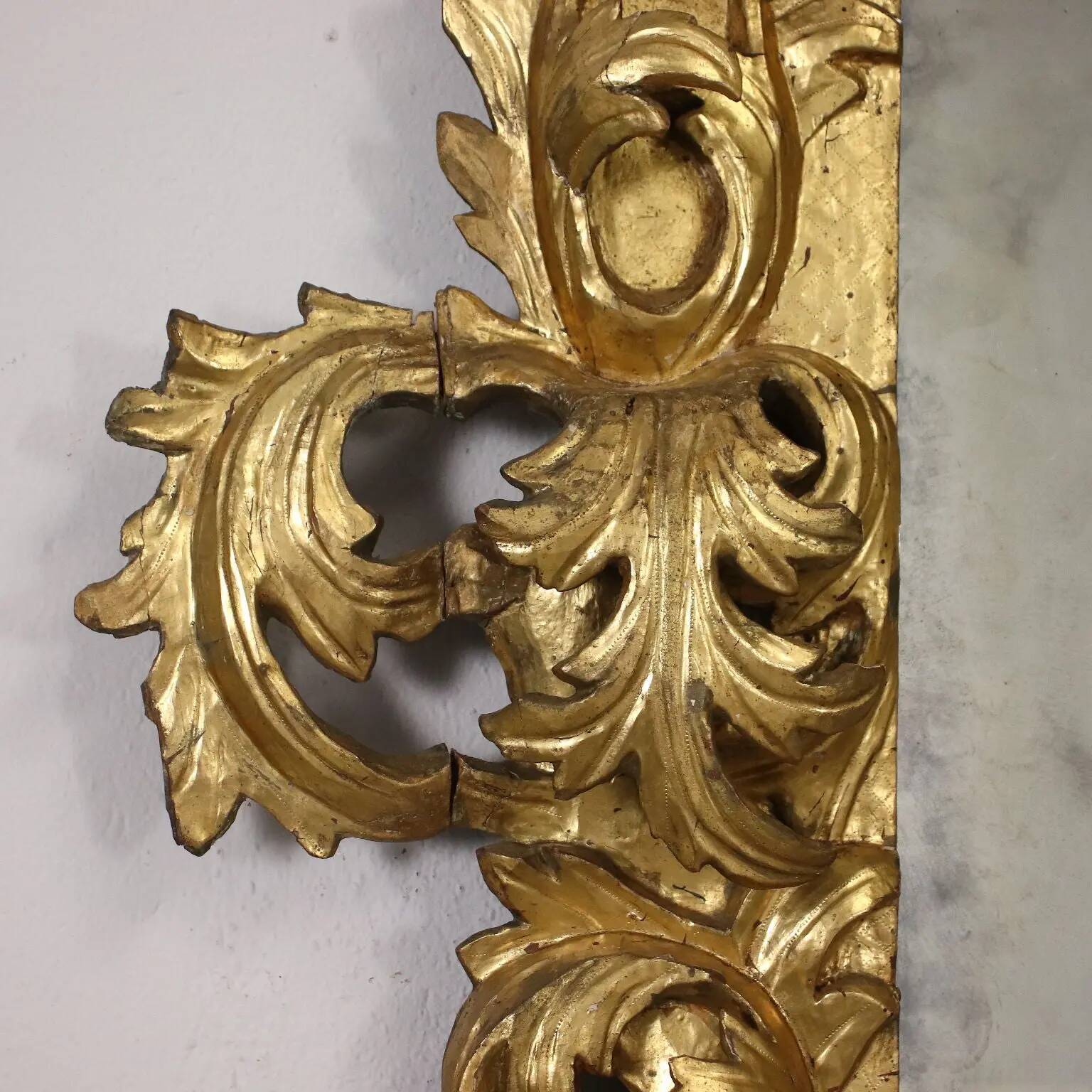 Baroque wooden mirror, Italy, 17th-18th century