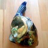 Brass duck and ceramics