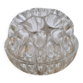 Grand vase pique-fleurs en verre