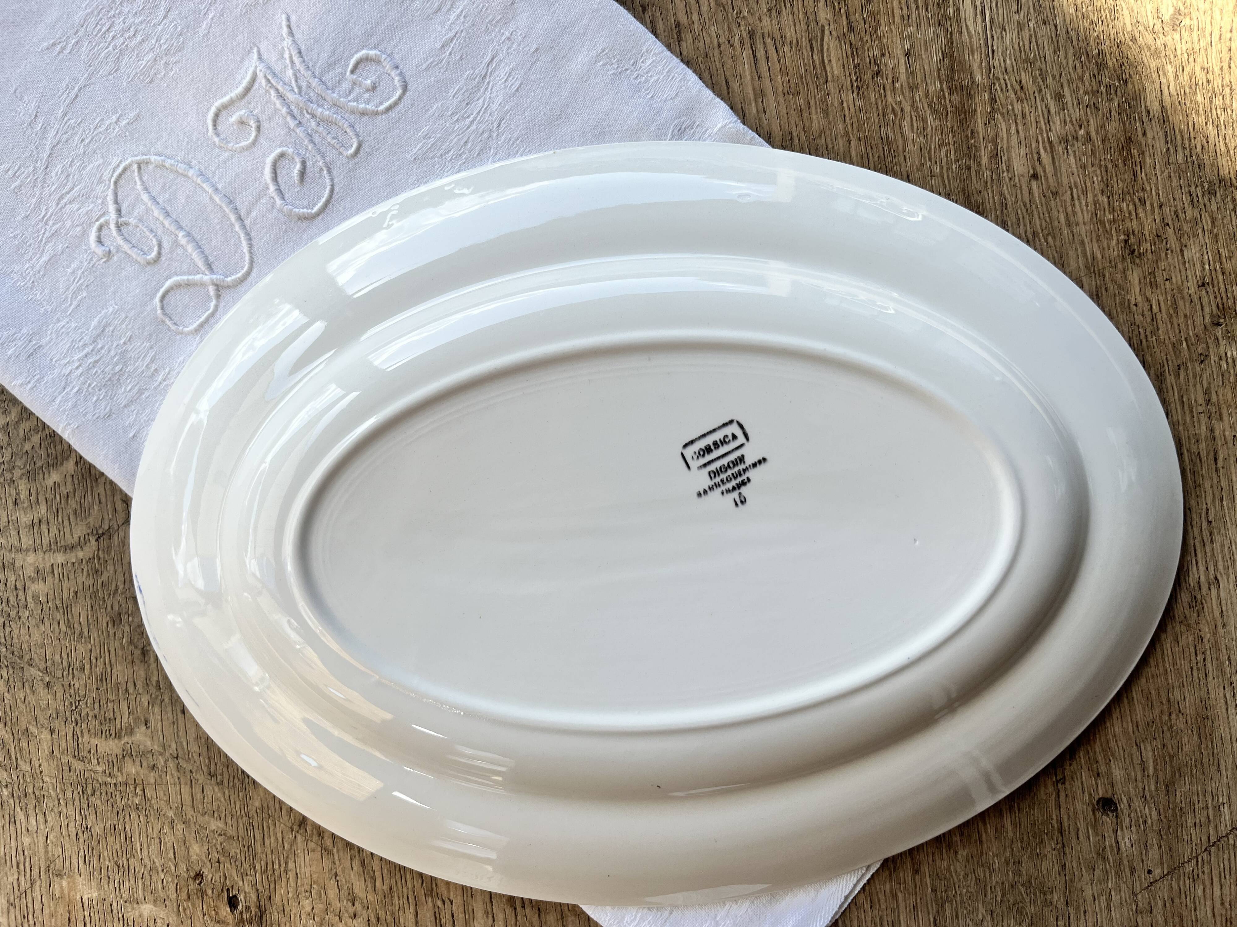 Digoin Corsica oval dish