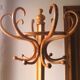 Parrot bistro umbrella coat rack Fischel 8 curved wood hooks