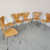 6 chaises série 7 par Arne Jacobsen pour Fritz Hansen