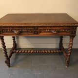 Carved wooden desk