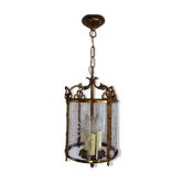 Old Lantern chandelier Bronze Doré cut glass Hall hallway LOUIS XVI Style