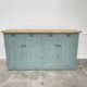 1950s wooden sideboard with blue patina