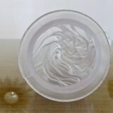 Ancienne tulipe "flamme" en pâte de verre dépoli, art déco, années 30 40