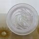 Antique "flame" tulip in frosted glass paste, art deco, 1930s-40s