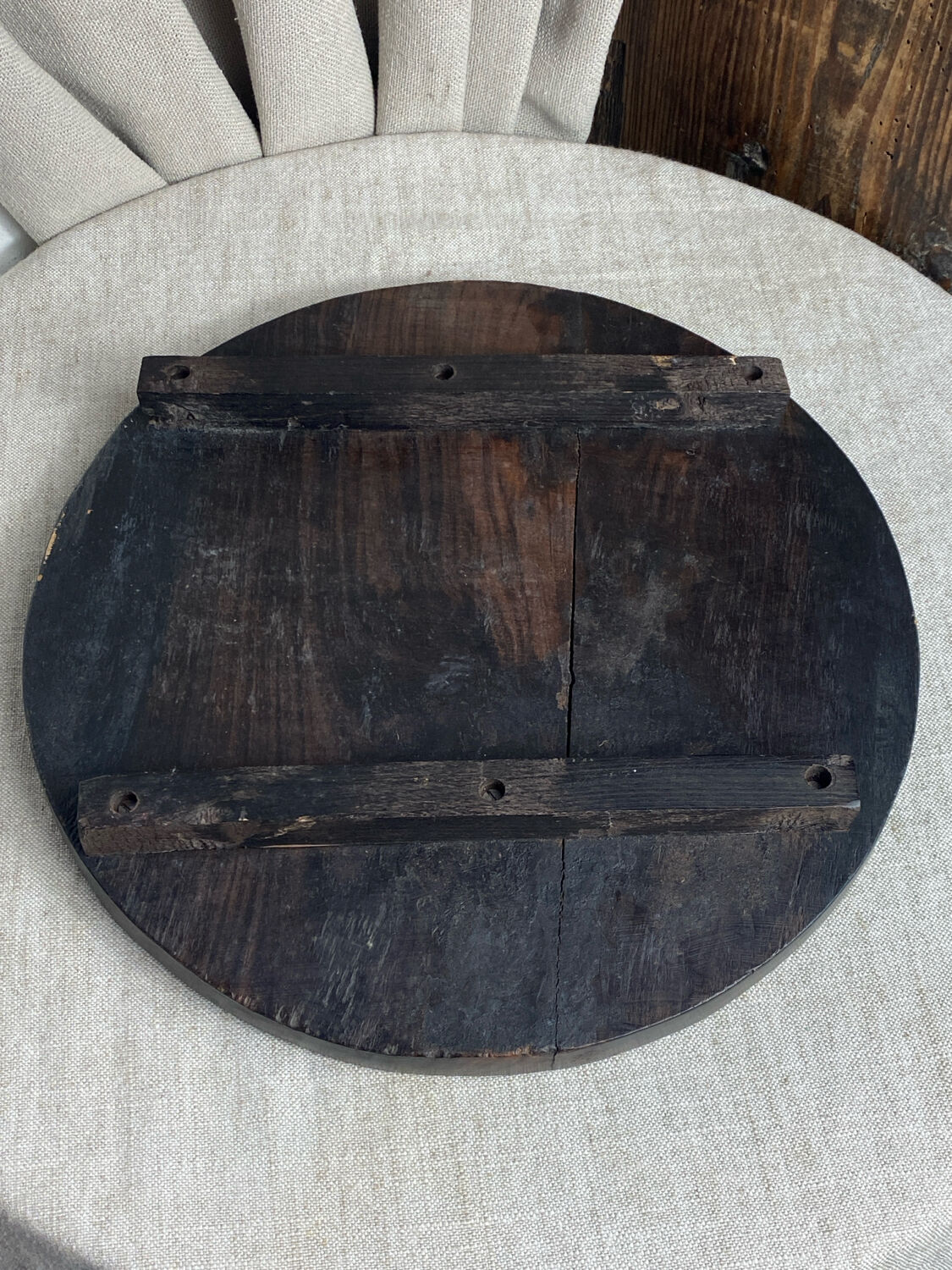 Carved wooden chess set