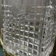 Vintage chiseled crystal vase from the 70s