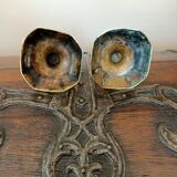 Pair of gilded bronze candlesticks from the Louis XIV period