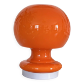 Lampe globe orange pop Space âge