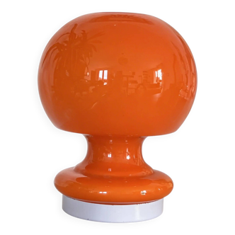 Orange globe lamp pop Space Age