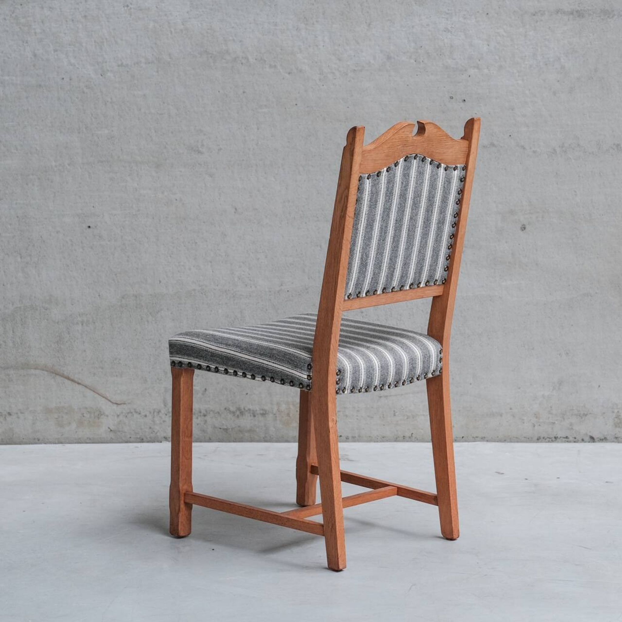Set of Six Mid-Century Danish Oak Dining Chairs
