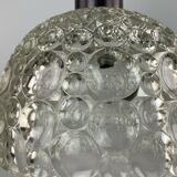 60s 70s lamp light hanging lamp glass ceiling lamp Space Age Design 60s