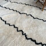Berber carpet blessed graphic ouarain, 235x180 cm
